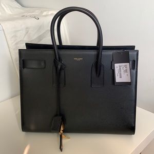 NWT Saint Laurent Sac de Jour Smooth Leather Tote